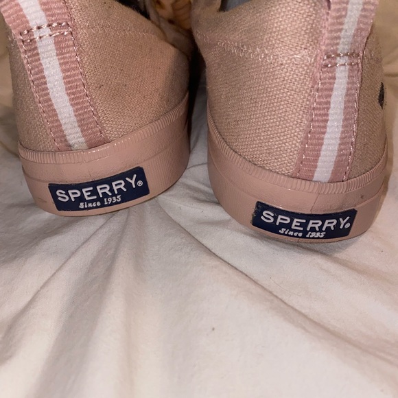 Sperry Top sider canvas crest vibe flooded rose sneaker size 8.5 - Picture 6 of 6